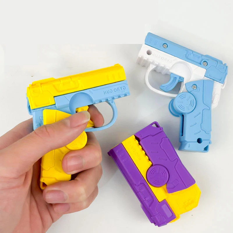 Novelty Funny Fingertip Spin Rifle Fingertip Toy Creative Mini Pistol Kiids Stress Relief Fun cool Gifts Decompression Rollers