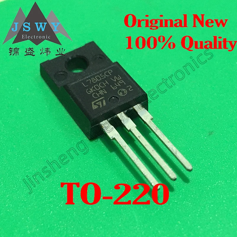 

(5/20 PCS) L7805CP 7805 TO-220F 5V Three-Terminal Fixed Output Linear Voltage Regulator Brand New Original In Stock