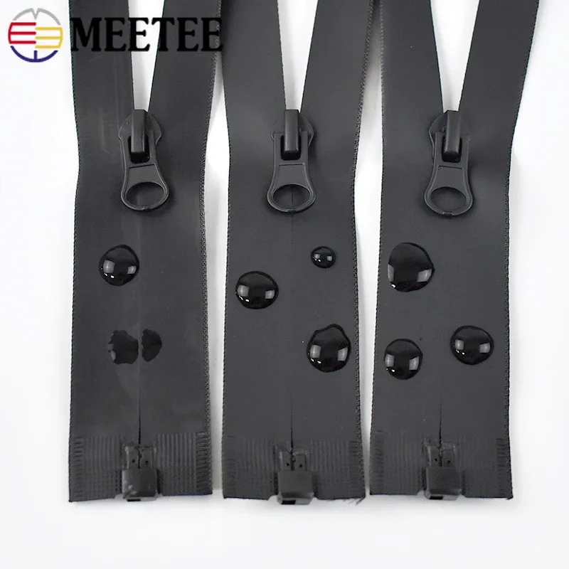 

1/2/3/4Pcs 5# 40-100cm Waterproof Zippers Jacket Invisible Zipper for Sewing Open-End Nylon Zip Clothing Tent Zips DIY Accessory