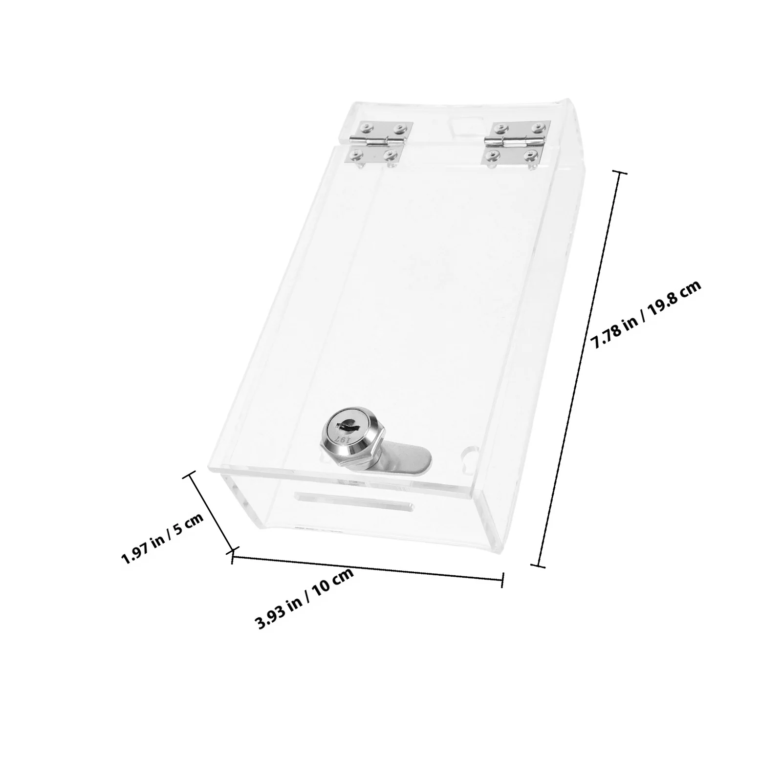 Caixa de bloqueio de telefone transparente, armazenamento forte, escritório, armário de telefone móvel, chave aleatória, estilo parafuso, prático, recipiente de travamento portátil