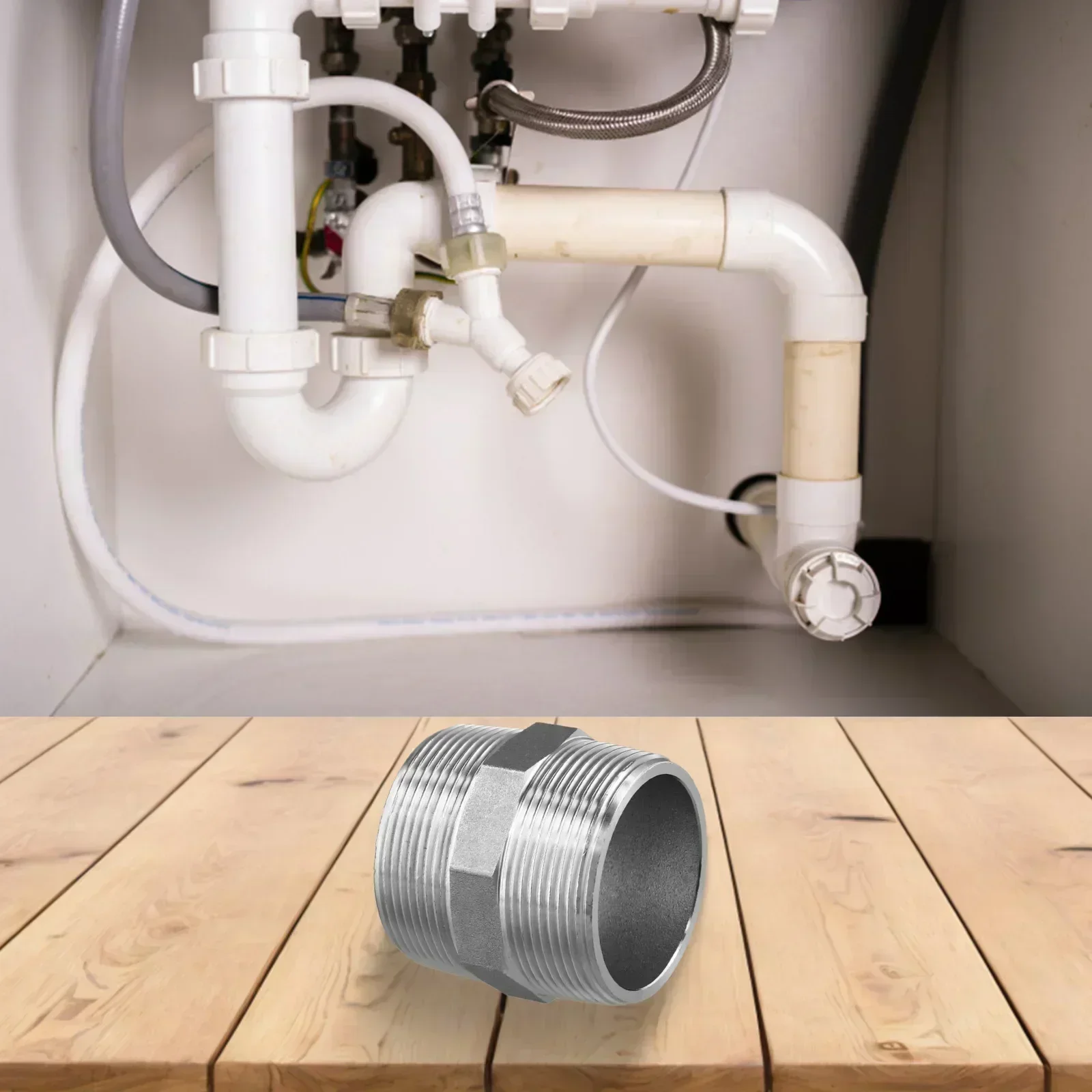 Male X Male Fitting Hex Nipple Easy Installation Long-lasting Use Maximum Working Pressure 150 Psi For Industrial Use