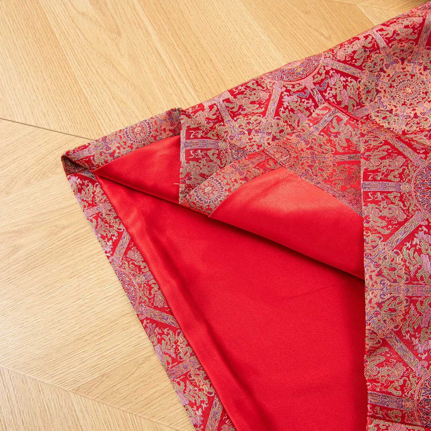 Winsleter-100%Real Silk Song Brocade Elegant Coat, V Neck Geometry, Women Retro Versatile Loose Coat, 2025 Autumn New C5N444CC