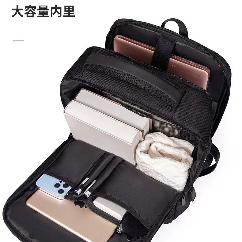 Cross-border Business Backpack, Fashionable Laptop Backpack, Large-capacity Pack, Multi-purpose Waterproof 16-inch Computer Bag