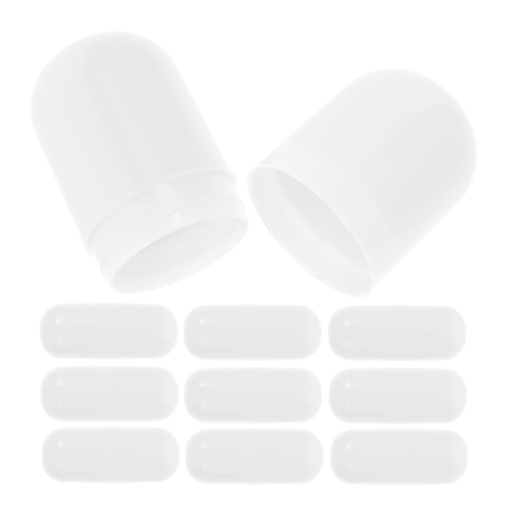 

10pcs Mini Packaging Lip Balm Boxes Boxes 6cm White Empty Containers for Lip Balm Gloss Travel Storage Case Pill
