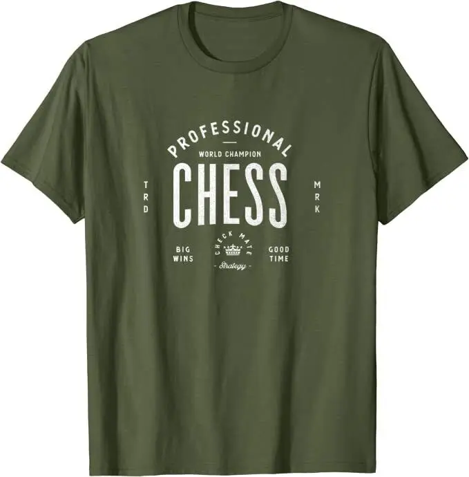 Retro Weltmeister profession elle Schach T-Shirt neue 10 Farben