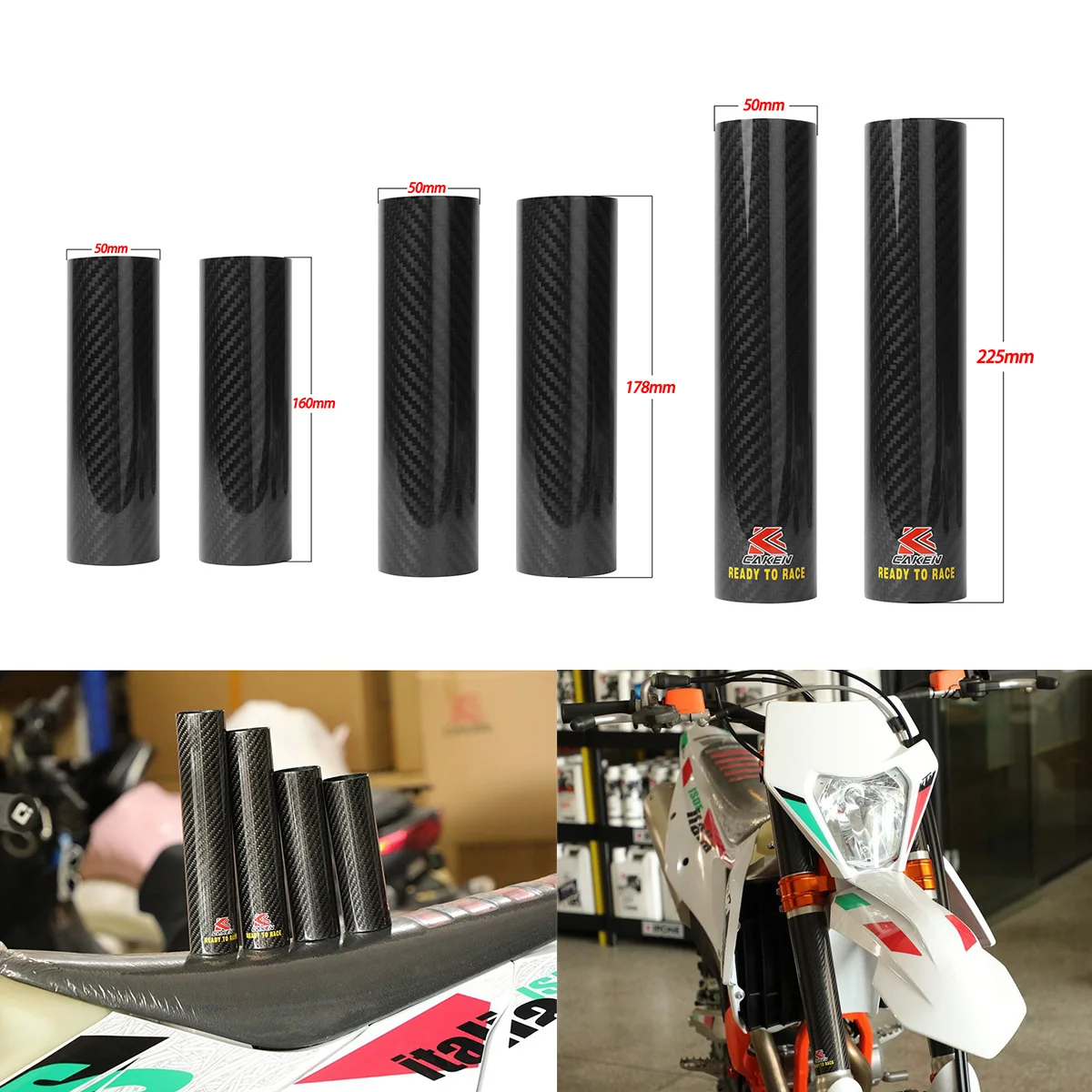 

Motorcycle Fork Wraps Carbon Fiber Protectors For Honda CRF 250R 450R 250L 250M 250X 450X XR250 SXF EXCF YZF KXF RMZ Dirt Bike