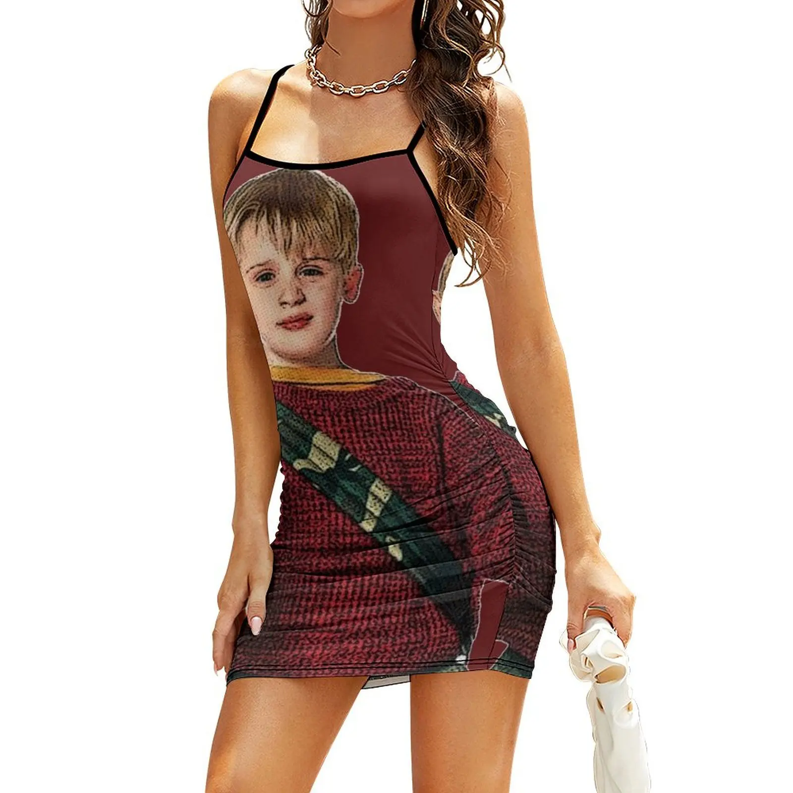 

Kevin McCallister Home Alone Christmas Movie Sling Dress fairy dress clothes for woman