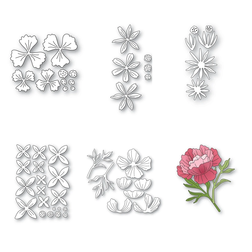 

Lucky Layered Pointy Petals Metal Cutting Dies for New Arrivals 2022 Scrapbooking Frame Card Craft Supplies Valentine's Day