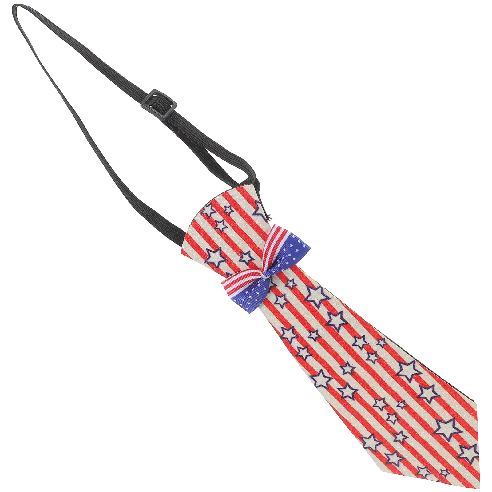 เนคไทตกแต่งงานปาร์ตี้ วันประกาศอิสรภาพ ชุดคอสเพลย์ธีมรักชาติสหรัฐอเมริกา อุปกรณ์เสริมสำหรับงานเลี้ยง งานฉลอง แต่งกาย