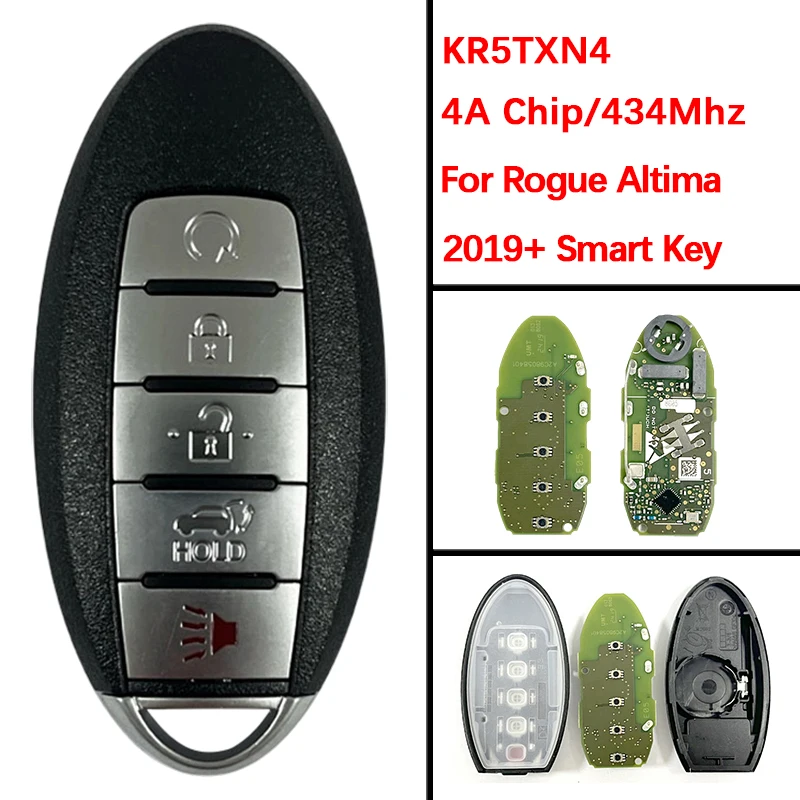 

CN027079 Оригинальный 5-кнопочный смарт-брелок FCC 285E3-6CA6A KR5TXN4 S180144507 Пульт дистанционного управления без ключа для Altima 2019+