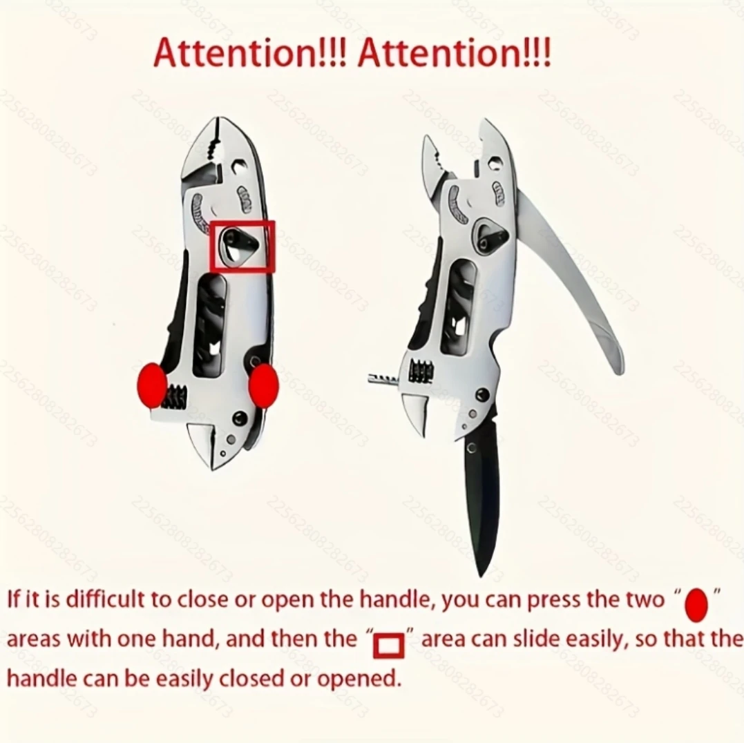 1pc Ultimate Multi-Tool Pliers, Portable, Durable Design, Multifunctional Outdoor Multi-Purpose Tools and Daily Use