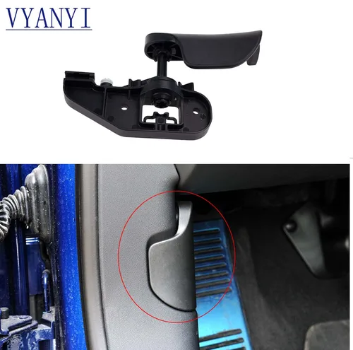 Imagen 2 del producto 1 Juego de manija de liberación del capó del coche con soporte de montaje y resorte para Audi TT TTS TTRS 2007-2014 8J1823533C 8J1823633C 8J823633C