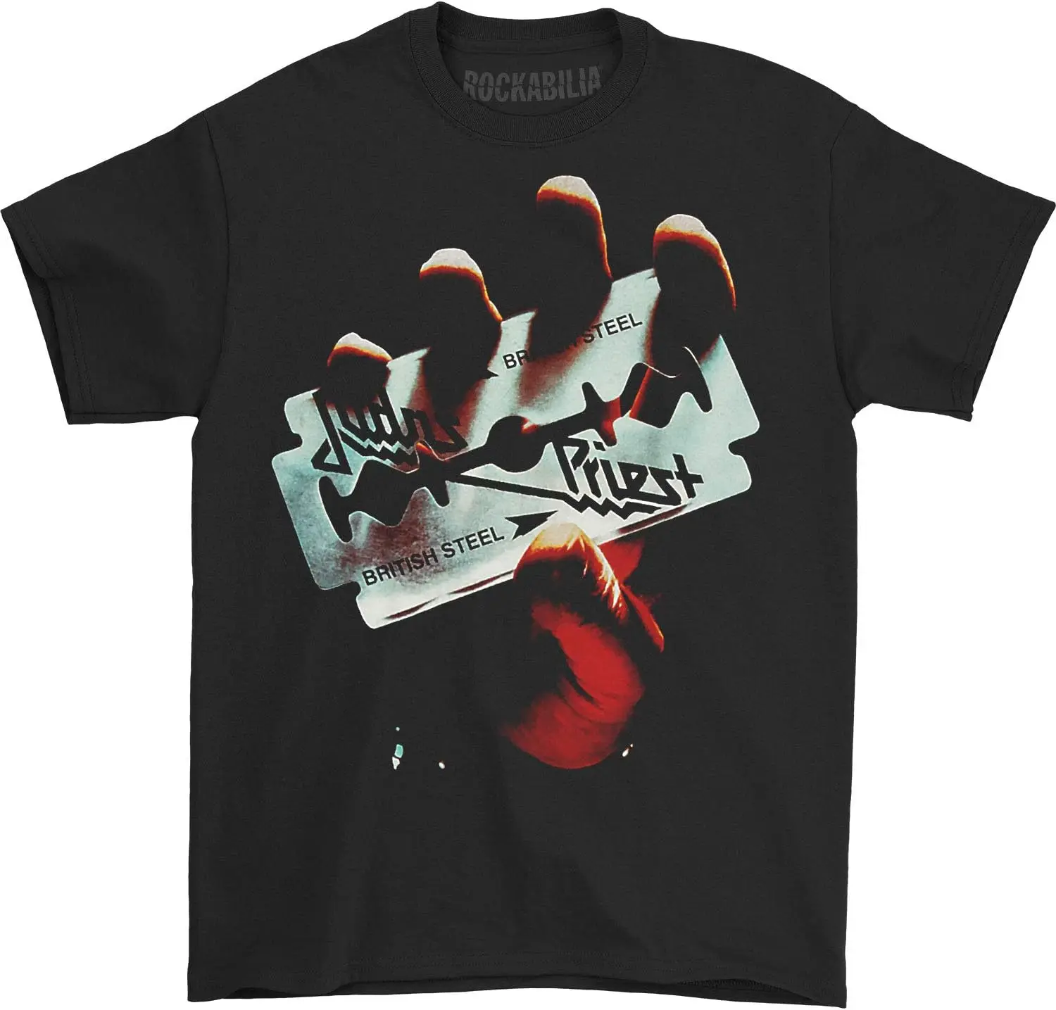 Judas Priest British Steel T-shirt voor heren, zwart