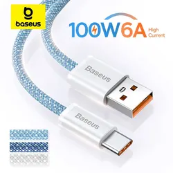 Baseus USB-C 고속 충전 충전기 와이어 코드, USB A to USB C 케이블, 화웨이, 삼성, 샤오미, 타입 C USBC 케이블, 100W