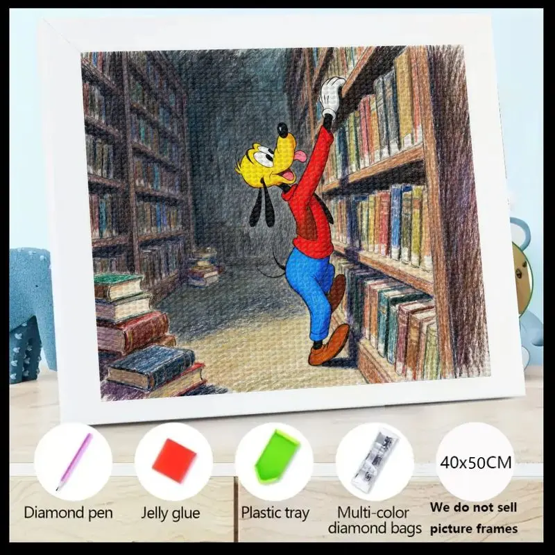 

Here is a detailed product title following Temu's style and rules:1PC Cute Disney Goofy Cartoon Character 5D Diamond Painting Ki