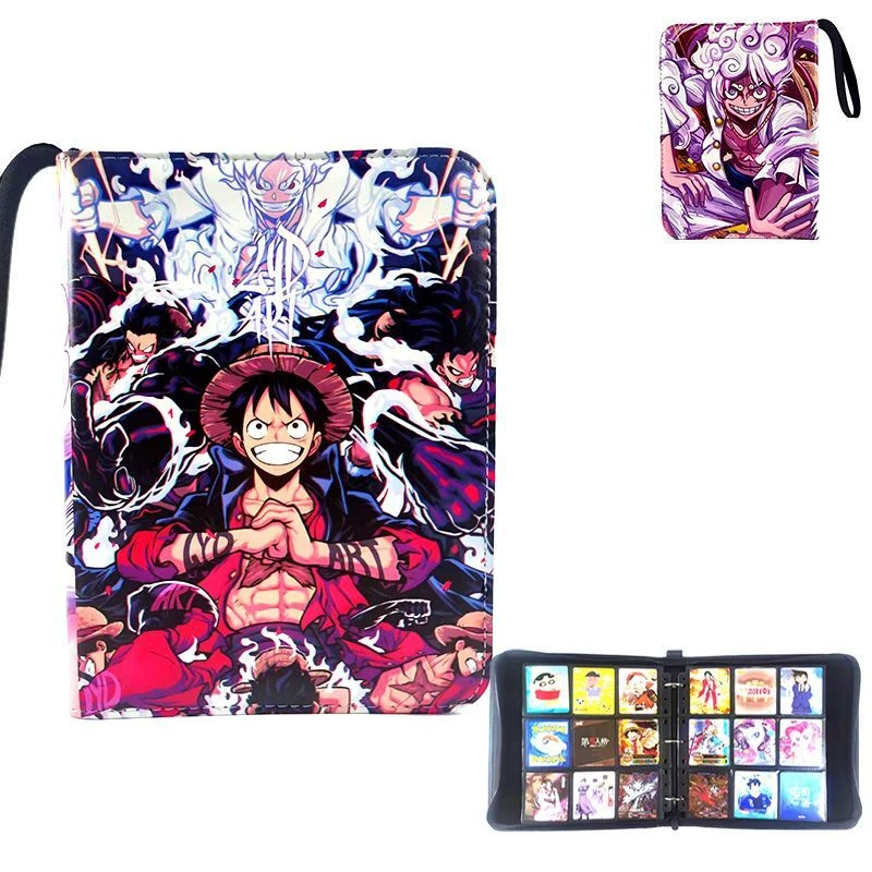 Luffy Card Binder One Piece Roronoa Zoro Fotoalbum Ritsboek 400/900 Pocket Holder TCG Kaarten Opslag, Anime Albums Cadeau