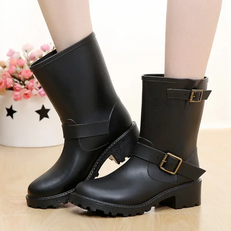 

Women's rain boots, waterproof hiking shoes, work shoes, women's ankle boots, women's garden rubber 2024