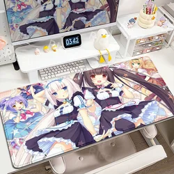 Gaming Office Laptop Soft Mice Mat XL Desktop Carpet Anime Kawaii Girl Chocola Nekopara Natural Rubber Deskmat Antislip MousePad