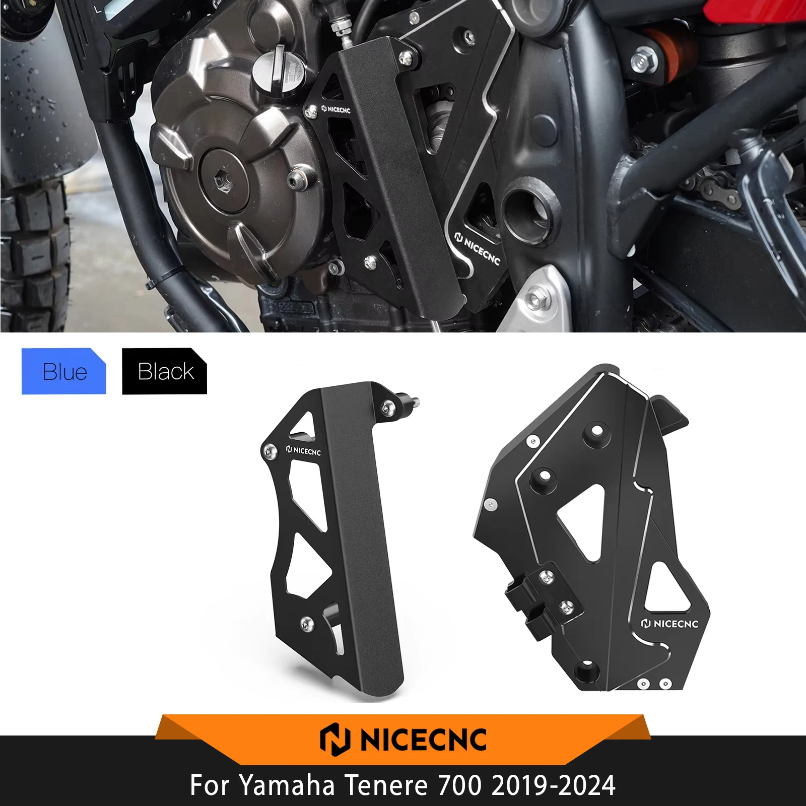 

Для Yamaha Tenere 700 XTZ 2019-2024 крышка рычага переключения передач Chian Guard крышка звездочки T700 Rally Edition 2020 2021 2022 2023