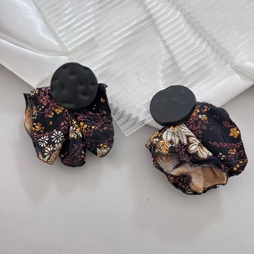 2026 New Explosive Exaggerated Exquisite Dangle Earrings Luxurious Chinese Style Temperament Women's Floral Accessories