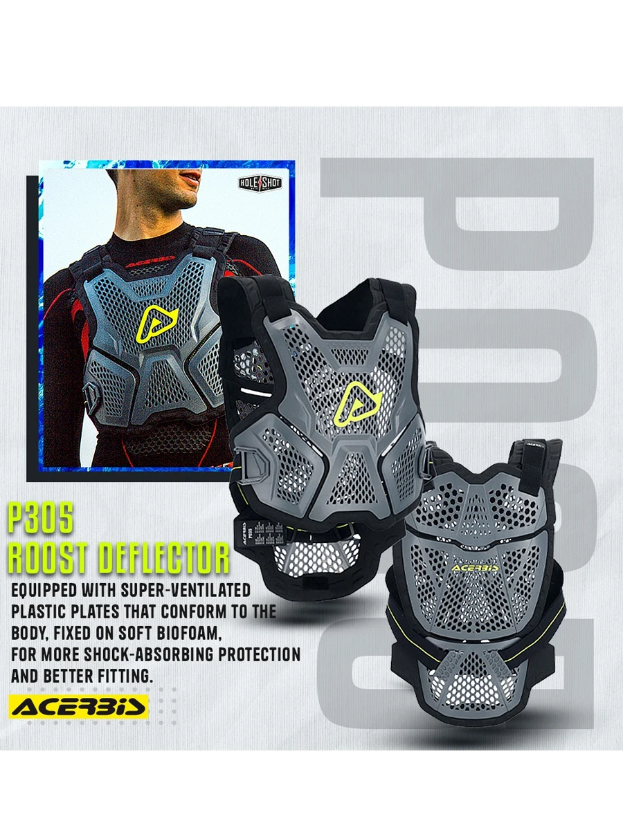 New Italian Acerbis Asibis Off-road Motorcycle Armor Anti-drop Riding Equipment Racing Chest Protection