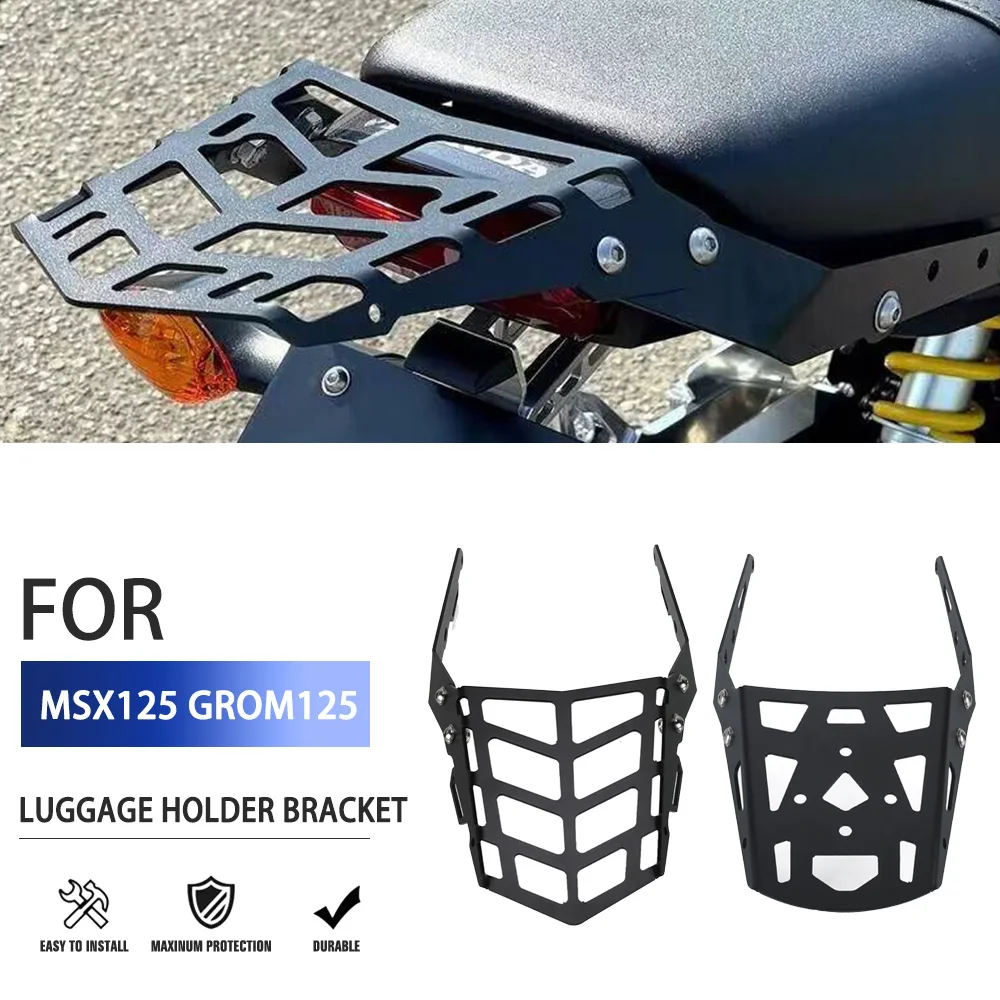 

Motorcycle Luggage Holder Bracket Rear Rack Top Case Mount Plate For Honda MSX 125 MSX125 GROM125 GROM 125 2021 2022 2023 2024