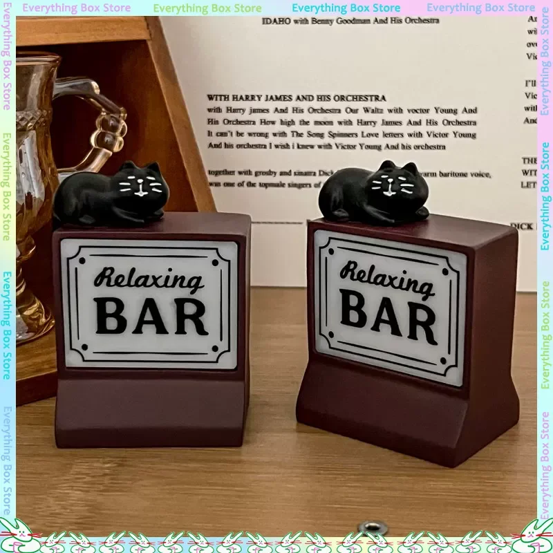 Luminous Magnetic Refrigerator Sticker Cute Cat Home Decoration Creative Atmosphere Decoration Coffee Shop Decoration
