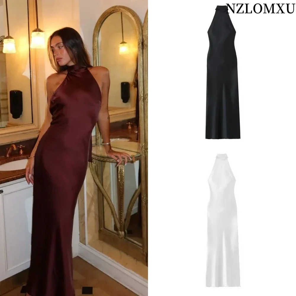 

2025 Sexy Long Dress Femme Elegant Slim Off Shoulder Backless Party Club Maxi Dress Women Casual Dresses Vestido