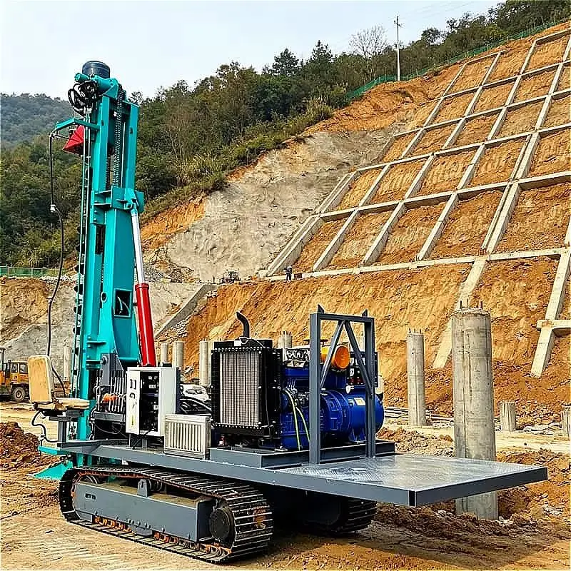 Hydraulic Pile Extractor and Driver Dual Function Piling Machine Customized Clamping Force Highway Guardrail Relocation Project