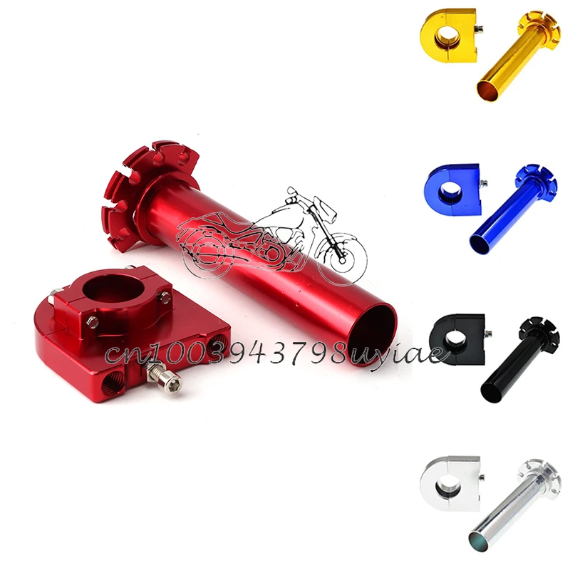 

7/8 "Inch 22mm Universal CNC Aluminum Accelerator Throttle Twist Grips Handlebars for Motorcycle Moped Scooter Bike Parts