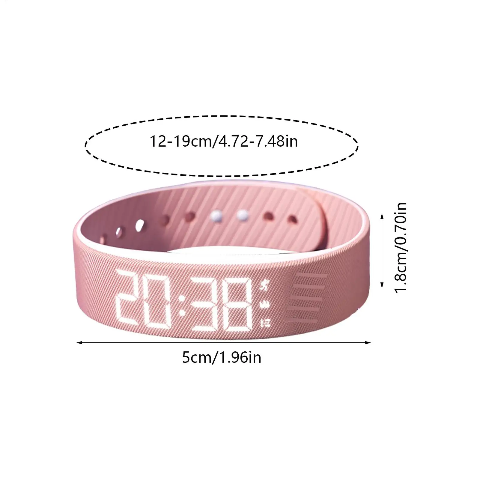 Montre avec alarme réveil vibrant montre numérique silencieux réglable Smartwatch bracelet horloge pour voyage école sport