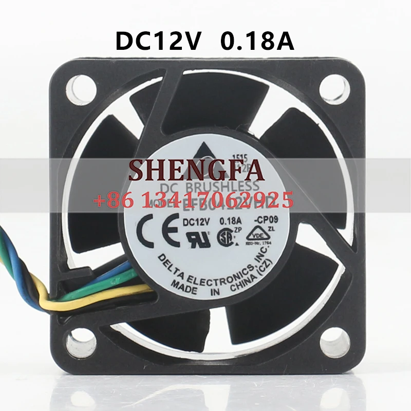 

New Delta 4020 40X40X20MM EFB0412VHD-CP09 DC 12V 0.18A 4CM High air volume switch silent cooling fan