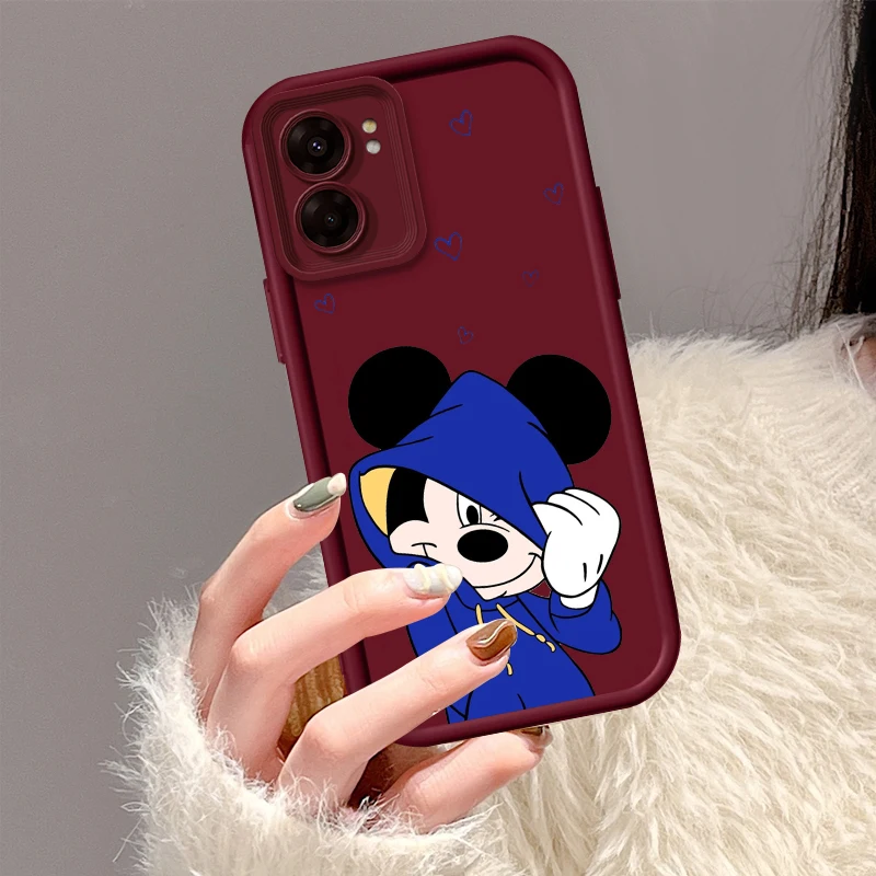 Disney Minnie Mouse For OPPO A98 A78 A94 A76 A74 A58 A55 4G 5G A9 A53 2020 A36 Eye Ladder Cover Capa Fundas Phone Case