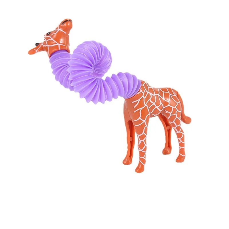 Giraffe Neck Stretch Tube Pressure Relief Bellows Adult Children Anti Pressure Squeeze Toy Gift