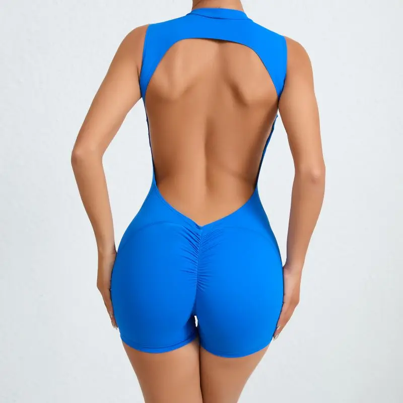 Summer One-piece Hollow Out Sport Yoga Jumpsuit Outfit Fitness Bodycon Sportwear Women Set Workout Clothes for Women Academic