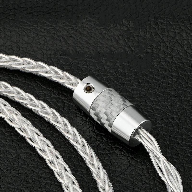 Cable de audio tipo C a 2 RCA chapado en plata con chip decodificado para tableta, PC, teléfono móvil conectado al altavoz amplificador