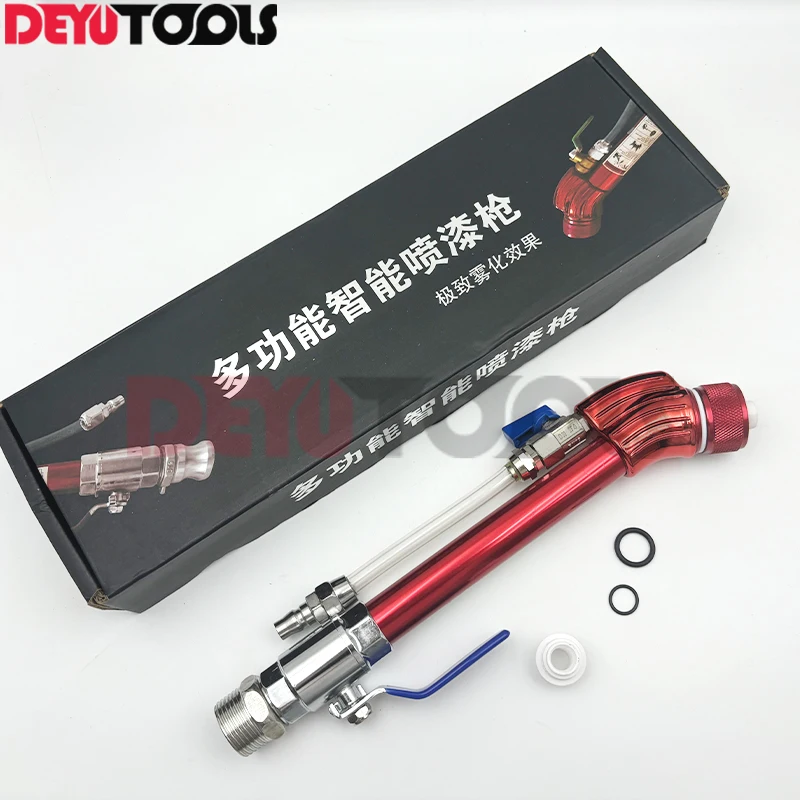 True Stone Paint Spray Gun, Thick Fireproof Special External Wall Insulation, Crack Resistant Mortar, Putty Powder, Bent Pipe