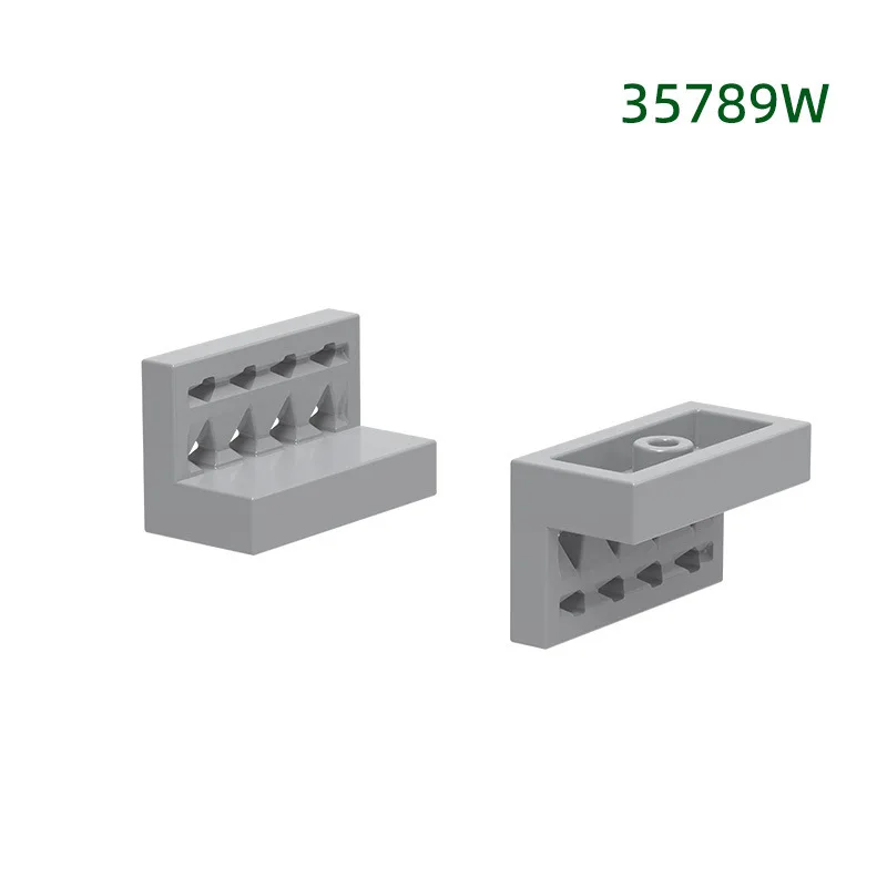 MOC 10PCS 35789W 2-Gat Europese Stijl Gegolfd Reling Bouwstenen Kit Huis Hek Bakstenen Deeltje DIY speelgoed Kinderen Gift