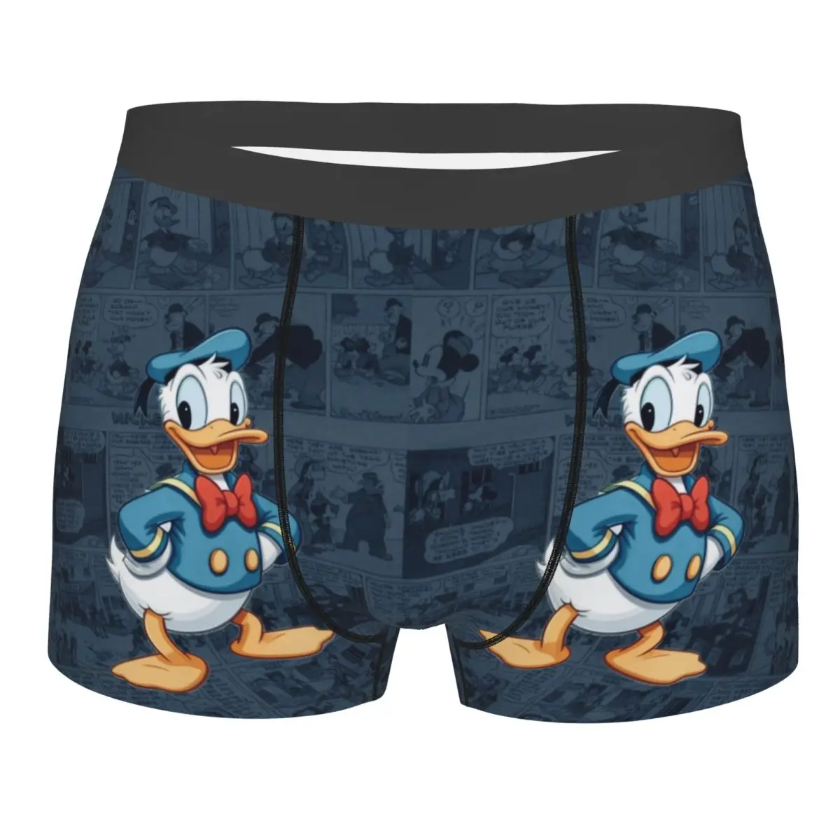 

Пользовательские шорты-боксеры «Дональд Дак» для Homme с 3D принтом, забавное нижнее белье с героями мультфильмов, трусы, дышащие трусы