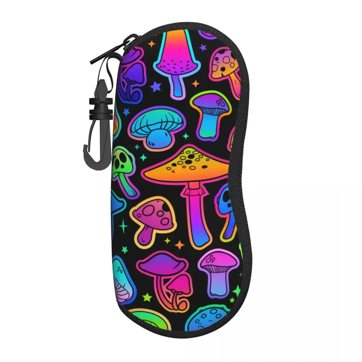 Colorful Mushrooms Glasses Case Waterproof Psychedelic Eyewear Storage Box Ins Eyeglasses Box