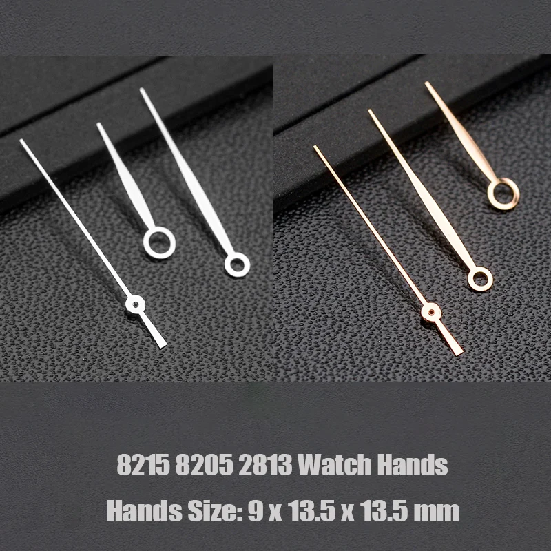 

Silver Rose 8215 Watch Hands For Watches Fit For Miyota 8215 8205 Movement Mingzhu 2813 Movement Pointer Watch Hands Set