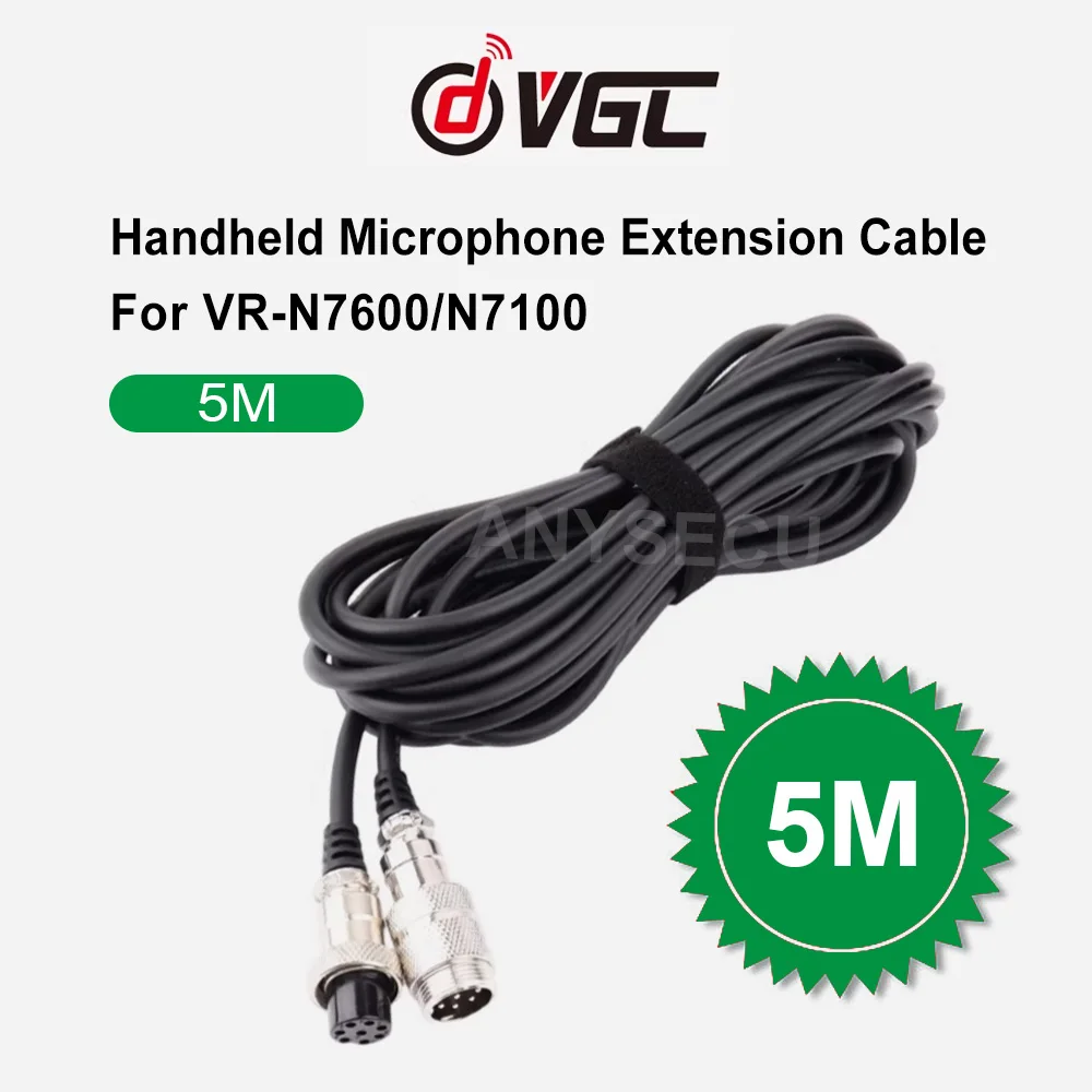 

5-метровый 8-жильный экранирующий удлинительный кабель с авиационным разъемом для рации VR-N7600/N7100