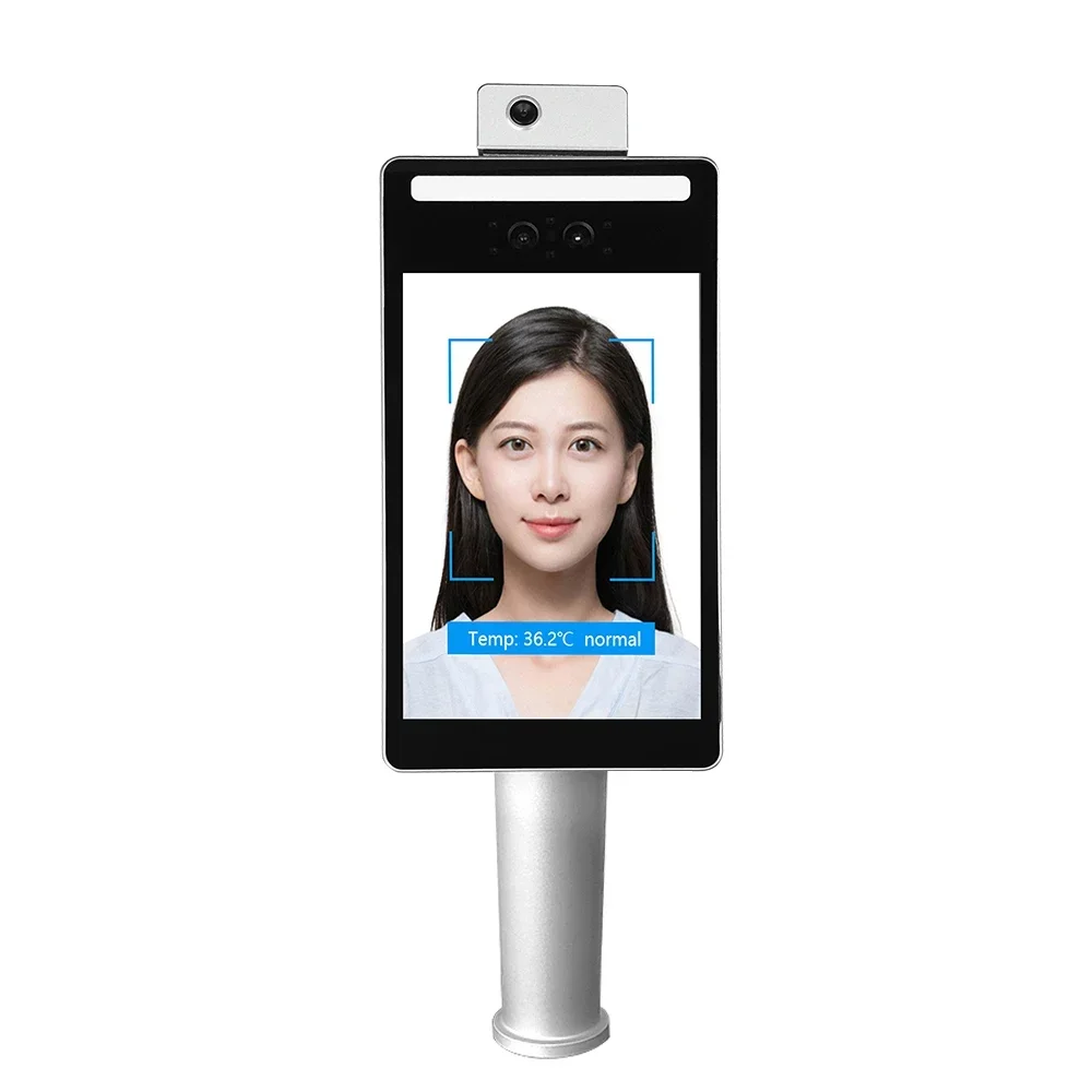 

2025Door control system gate access lcd display 8 inch touch screen Android system with temperature tester face recognition