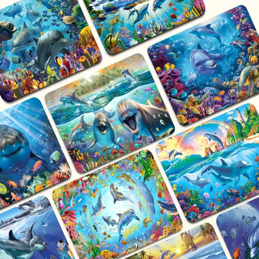Oceano mundo tubarão área antiderrapante teclado tapete de mesa estudantes gabinete pc gamer desktop mouse pad para meninas adolescentes quarto