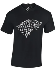 DIREWOLF MENS T SHIRT GAME OF NIGHTS WATCH SNOW THRONES JON TYRION TOP S - 5XL