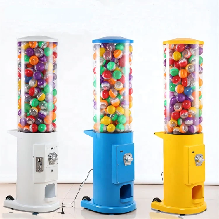 Coin Operated Gumball Machine Candy Dispenser Capsule Toys Bouncy Ball Vending Machine For Kids