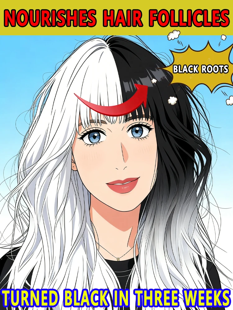 

Уход за здоровьем кожи головы всей семьи, эта обновленная формула улучшает седые волосы и восстанавливает ее на черный.