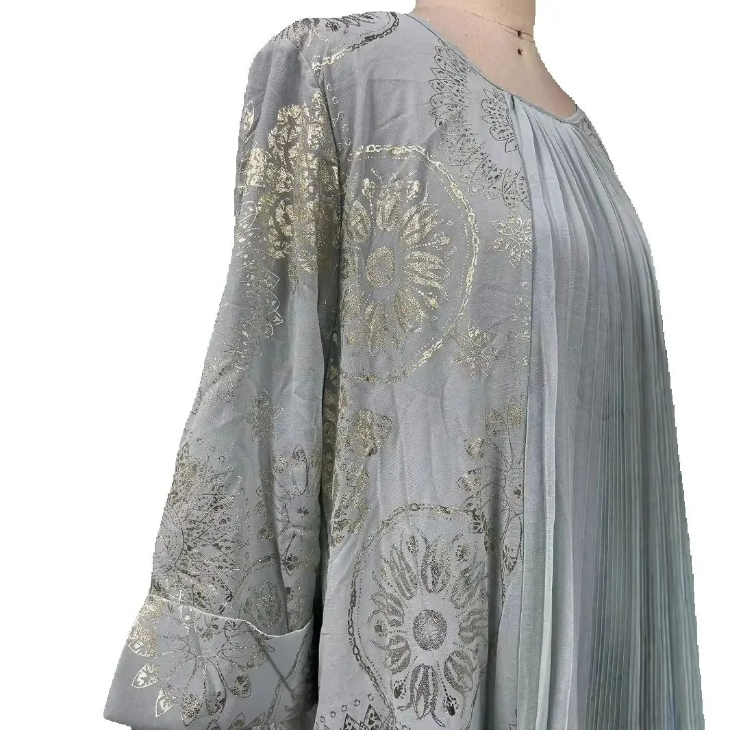 

Eid Abayas Muslim Women Hijab Dress Djellaba Pleated Dubai Kaftan Islam Caftan Marocain Femme Robe Musulmane Jalabiya Kebaya
