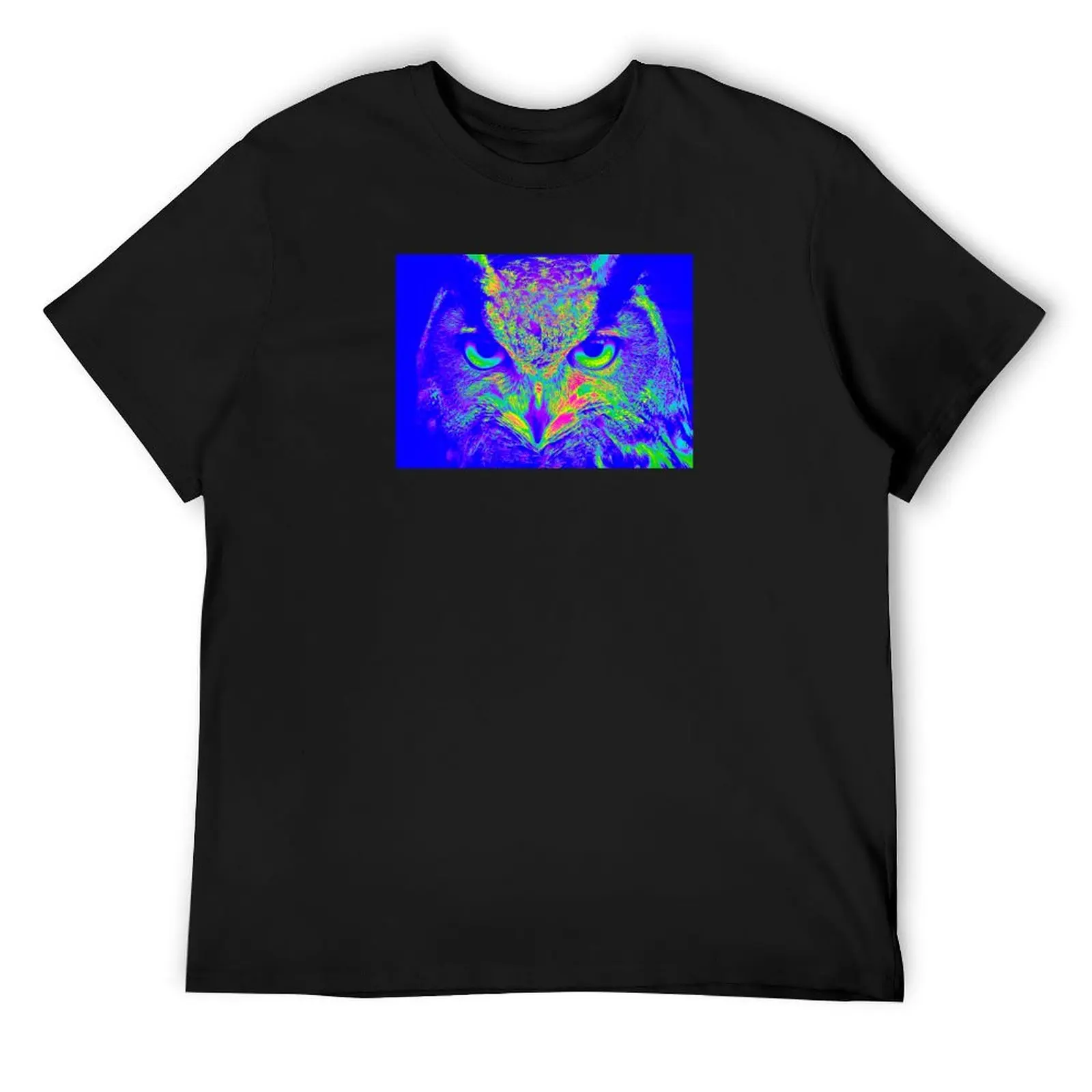 

Thermal Owl Portrait T-Shirt graphic t shirts shirts graphic tees Personalized t-shirt aesthetic clothes T-shirts for men cotton