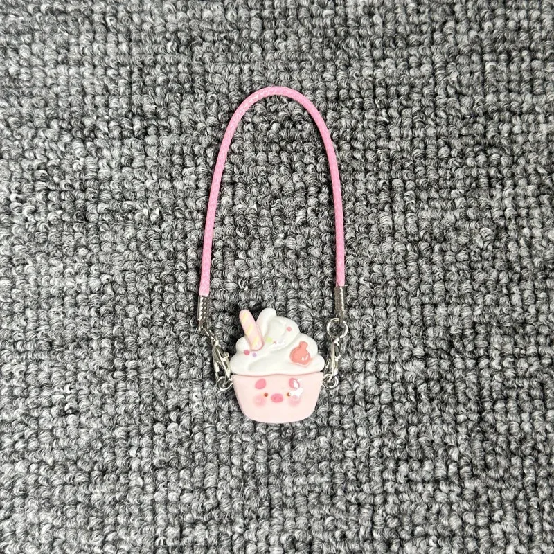 15 cm/17 cm Labubu-Puppenzubehör – Mini-realistischer Bubble Tea Cup Plüsch-Umhänger